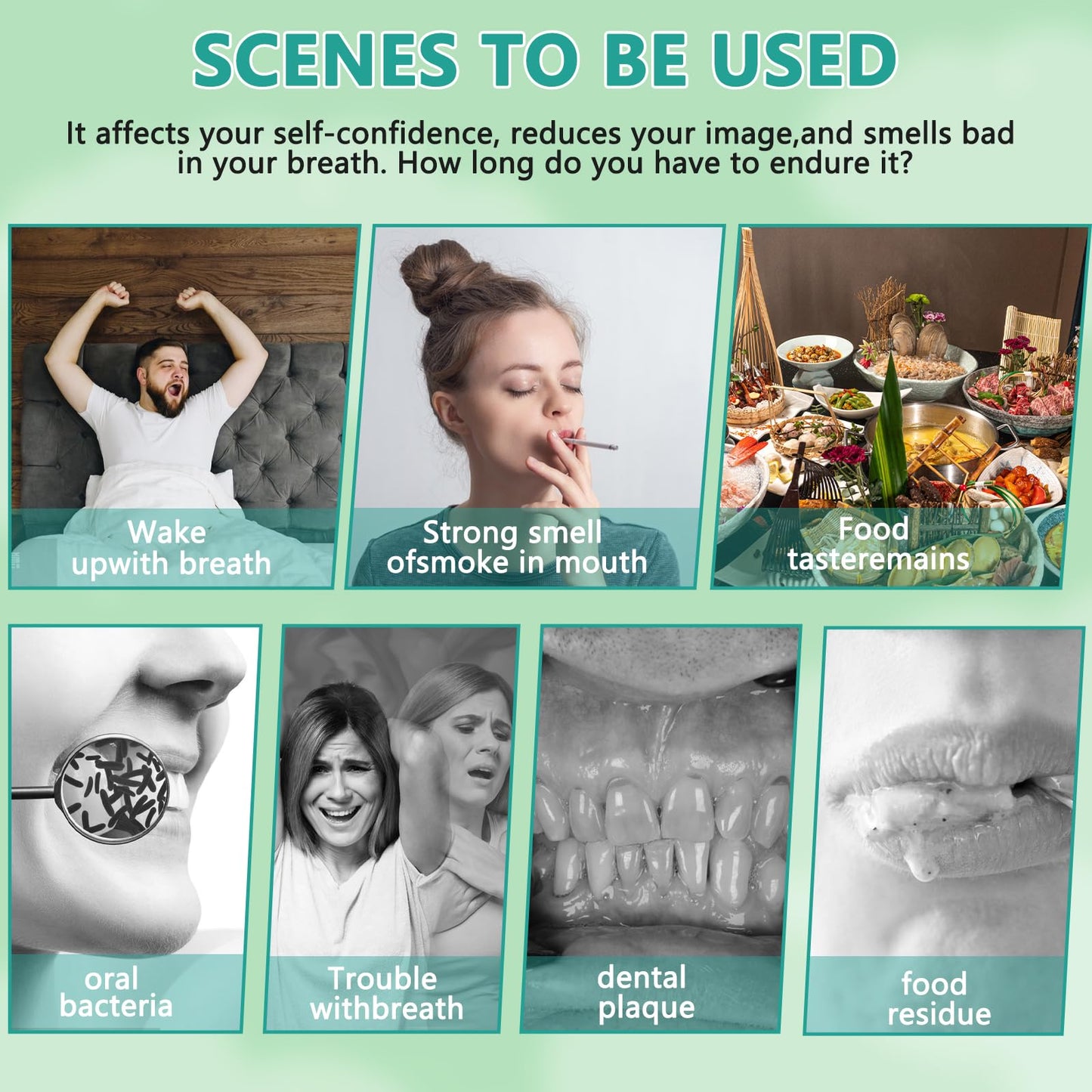 Coconut Mint Mouthwash for Fresh Breath – Natural Coconut & Mint Formula to Fight Bad Breath, Promote Healthy Gums & Teeth Whitening, Alcohol-Free Oral Care (100ml)