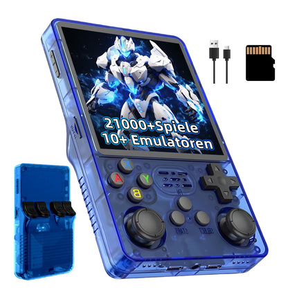 Retro Handheld Gaming Console with 4-Inch HD Display, Portable Arcade Game Player with 20K+ Preloaded Games, 10+ Emulator Support, Dual 3D Joystick Controls, Compact & Lightweight Design