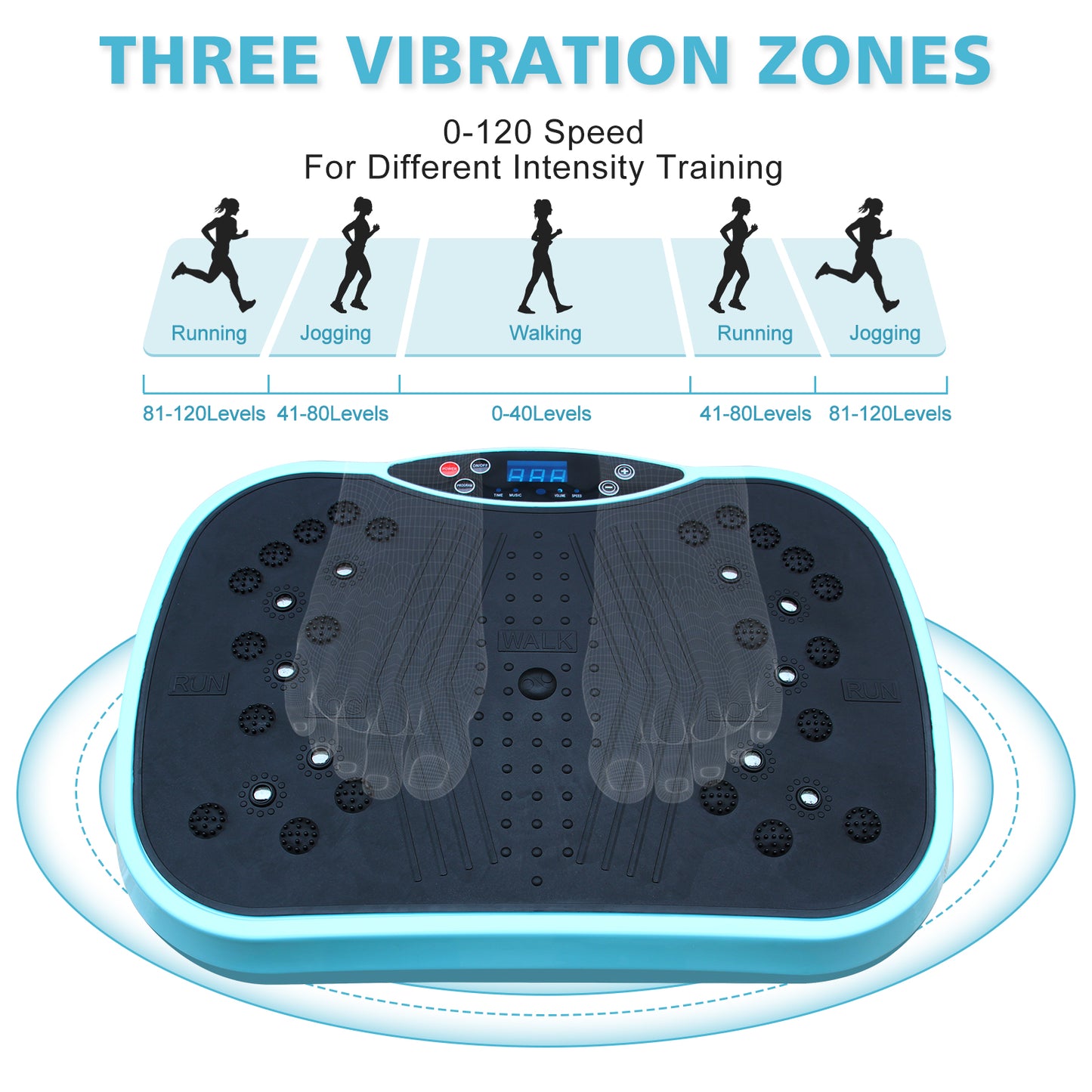 Vibration Plate Exercise Machine - Whole Body Workout Vibration Fitness Platform, Home Training Equipment For Weight Loss & Toning