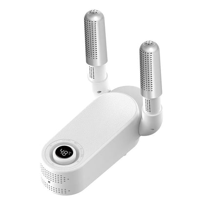 Intelligent Heat & Sterilization System] Electric Shoe Dryer and Deodorizer – Fast Drying Boot Warmer with Adjustable Timer, UV Sanitization, Compact Folding Design, Quiet Operation