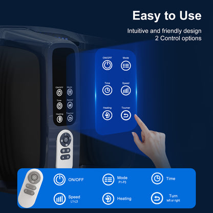 Foot Massager Automatic Kneading Heat Compression Calf And Sole Relaxation