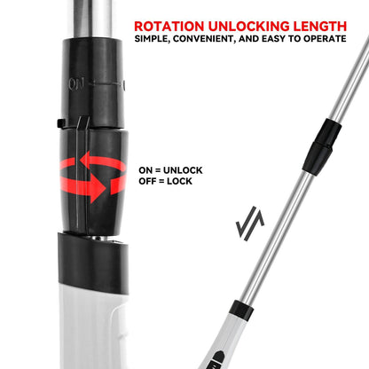 Electric Bathroom Scrubber, 360° Rotating Power Spin Brush with Telescopic Handle, Waterproof Cordless Cleaner for Shower, Sink, and Kitchen Surfaces