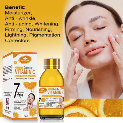 Vitamin C Serum Brightening Skin 7 Days Anti-aging Moisturizer Skin Care VC Body Serum 125ml