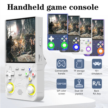 Retro Handheld Gaming Console with 4-Inch HD Display, Portable Arcade Game Player with 20K+ Preloaded Games, 10+ Emulator Support, Dual 3D Joystick Controls, Compact & Lightweight Design