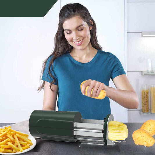 Professional Electric French Fry Cutter — Multifunction Potato Slicer & Chip Maker, Easy-Clean