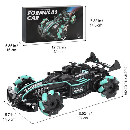 Formula-1 Style Full Drift Racing Car Toy with Dual Control Modes, Gesture-Sensing Hand Controller & 2.4GHz Remote, High-Speed RC Car for Kids and Adults