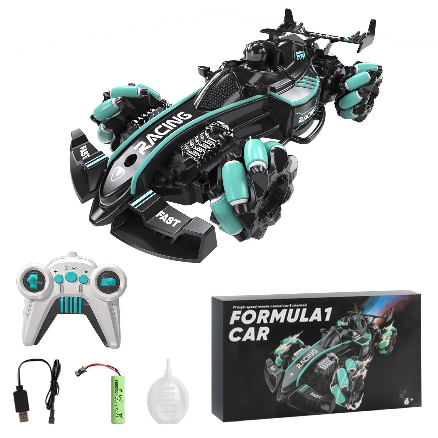 Formula-1 Style Full Drift Racing Car Toy with Dual Control Modes, Gesture-Sensing Hand Controller & 2.4GHz Remote, High-Speed RC Car for Kids and Adults