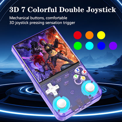 Retro Handheld Gaming Console with 4-Inch HD Display, Portable Arcade Game Player with 20K+ Preloaded Games, 10+ Emulator Support, Dual 3D Joystick Controls, Compact & Lightweight Design