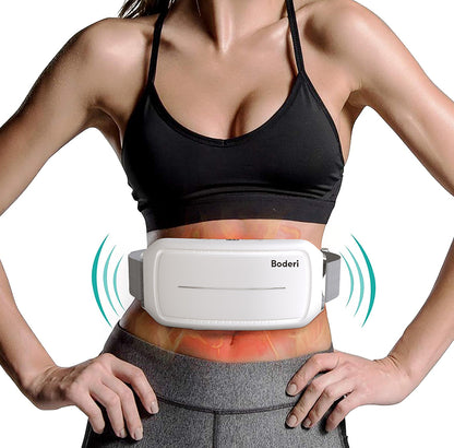 Boderi Rechargeable Heat Massage Belt – Electric Pain Relief Belt for Lower Back, Waist & Abdominal Cramps | Soothing Heat Therapy, Cordless & Adjustable Fit