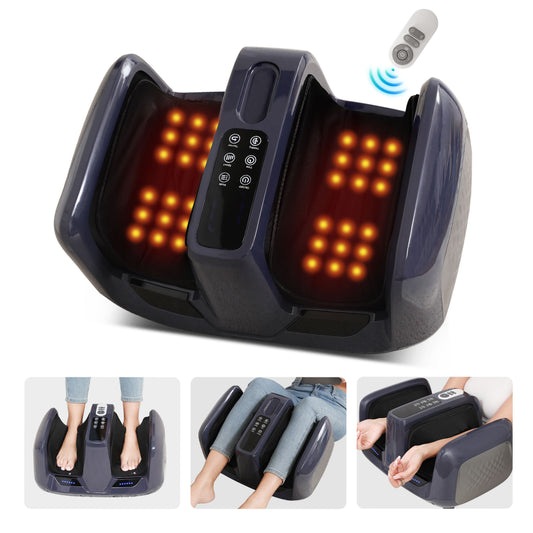 Foot Massager Automatic Kneading Heat Compression Calf And Sole Relaxation