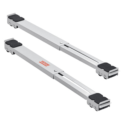 Heavy Duty Furniture Appliances Rollers, 660 Lbs Total Load, Extendable Appliance Rollers Mobile Washing Machine Base, Fridge Stand Dolly Movers For Refrigerators, Dryers, Dishwashers, White