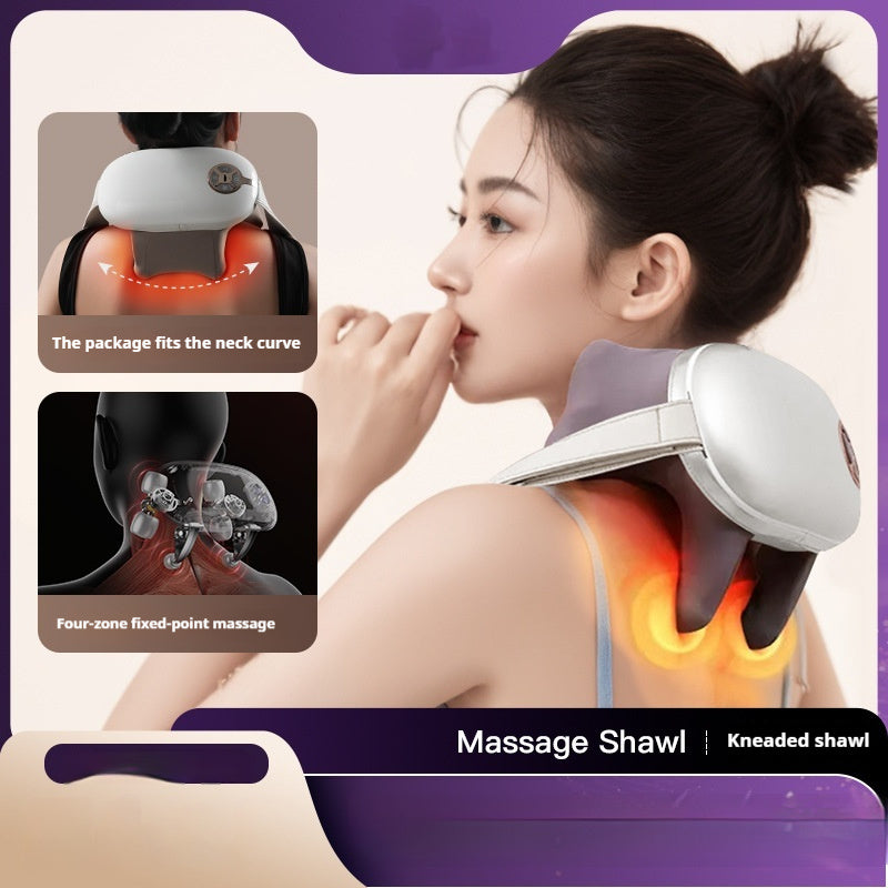 Massage Shawl Kneading Hot Compress Voice Control Remote Control Multifunctional Neck
