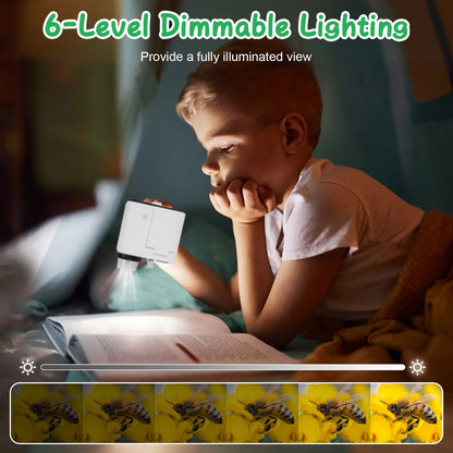 1Pc 3 In 1 Kids Microscope Telescope Camera 1,000X Handheld USB Mini Microscope With LED Light 6 Sample Slides 32G MMC Card For Boys Girls Aged 6 Years Old