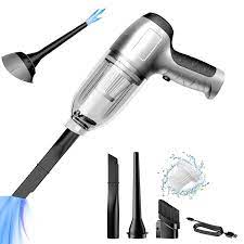 High-Power Handheld Car Vacuum Cleaner, 9000Pa Strong Suction Cordless Vacuum with LED Light, Multi-Nozzle Attachments for Car, Home & Office Cleaning