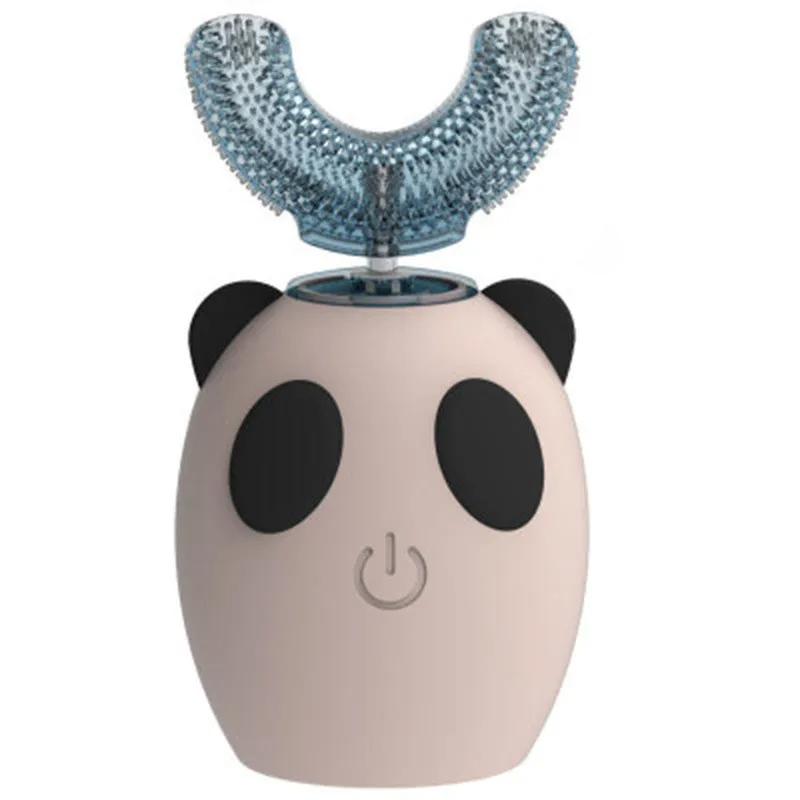 Kids’ U-Shaped Electric Toothbrush with Wireless Charging – Gentle &amp; Fun Cleaning– 360° Auto Sonic Cleaning with Cartoon Design for Children (2–12 Years)